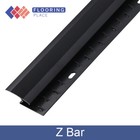 0.9m Black Single Edge, Double Edge and Z Bar Transition Door Plate Thresholds
