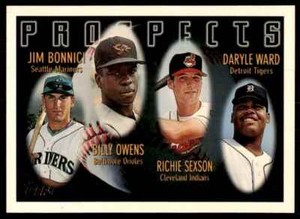 1996 Topps Jim Bonnici/Billy Owens/Richie Sexson/Daryle Ward Baseball Cards #425