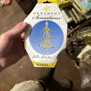 Ornament Sensations Weihnachtsbaum golden ergibt 5 davon - Bild 1 von 5