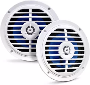 5.25 Inch Dual Marine Speakers - 2 Way Waterproof and Weather Resistant Outdoor - Picture 1 of 7