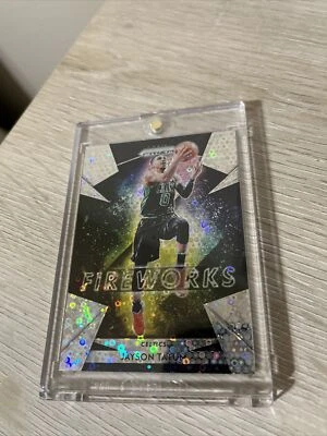 2018-19 Panini Prizm Jayson Tatum Fireworks Silver Disco Prizm #26 Celtics - Image 1 of 2