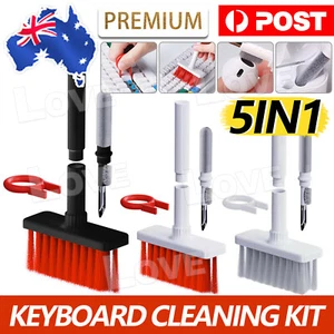 5 in1 Keyboard Cleaning Kit PC Earphone Cleaner Brush Remover keycap Puller Tool - Picture 1 of 12