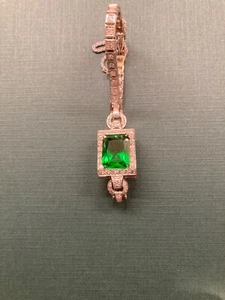 Emerald and Diamond Tennis Bracelet. - Picture 1 of 21