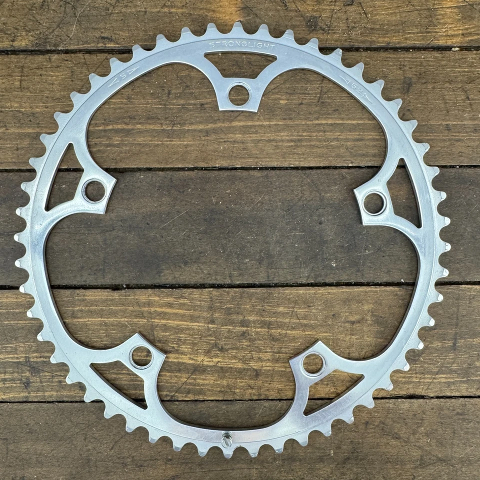 Plato Stronglight Vintage 52 Dientes 144 BCD Aleación 5 Brazos Eroica 52t Años 70 80 Foto 1 de 4