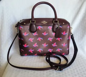Bolso Bandolera COACH Mini Bennett 'HAPPY BIRDS' Correa y Cartera Doble Asa F57 - Imagen 1 de 21