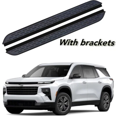 2Pcs running board Fits For Chevrolet Traverse 2024 2025 Side Steps nerf Bars - Image 1 of 3
