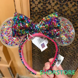 Auténtica diadema para oreja de ratón confeti lentejuela Minnie Shanhgai Disneyland Disney - Imagen 1 de 5