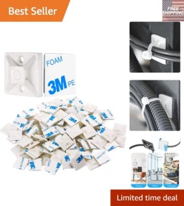 Versatile 500 PCS Self-Adhesive Cable Holders for Home and Office Organization - Picture 1 of 7