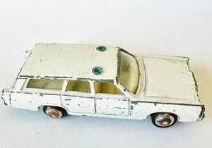 Vintage 1970s PlayArt White Mercury Station Wagon Police Cruiser Die-Cast Toy - Picture 1 of 5