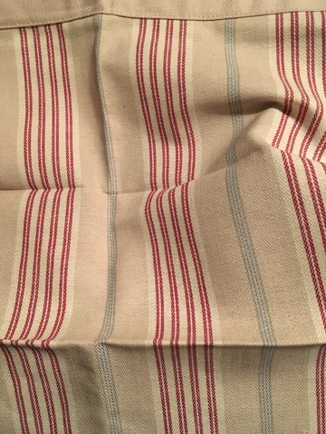 Longaberger Window Box Basket Liner - Awning Stripe Cover