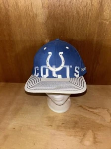 Indianapolis Colts Reebok Flex Fitted L/X Hat Cap Men Women NFL Football Blue - Picture 1 of 12