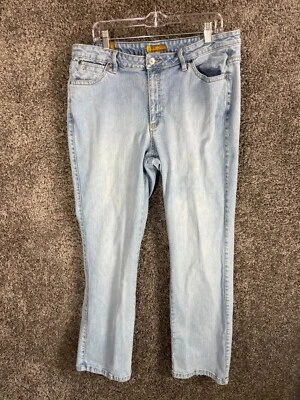 Wrangler Aura Jeans Womens Size 18R Blue Denim Light Wash Regular Fit Straight - Image 1 of 4