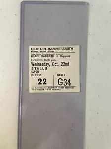 BLACK SABBATH Ticket Stub Sabotage Tour 1975 - Picture 1 of 2