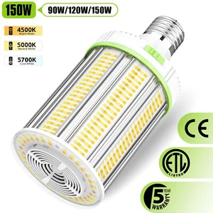 150W LED Corn Light Cob Bulbs 4500K~5700K Commercial High Bay Gym Shop Lighting - Picture 1 of 15
