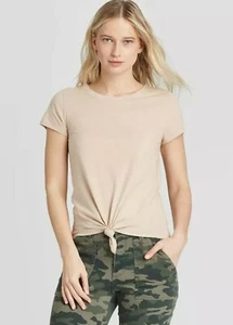 New Woman's Universal Thread Light Pink Tie Shirt (Size 3X) V. - Picture 1 of 4