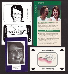 Billie Jean King Women Tennis Wimbledon Fab Card Collection A