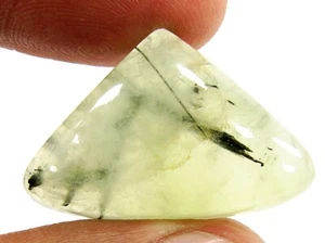 29.70 Ct Natural Green Prehnite Gemstone Stone Cabochon Wire Wrap Stone - 12807 - Picture 1 of 2