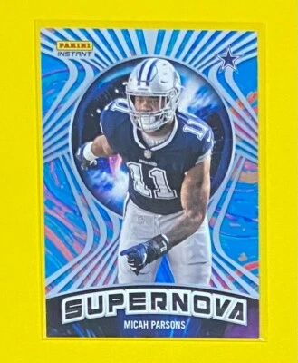 2022 Panini Instant NFL Micah Parsons SUPERNOVA 1/1523 SP Dallas Cowboys #S-7 - Image 1 of 2