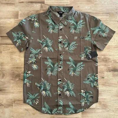 Camisa Billabong Chase manga corta abotonada para hombre talla M tropical floral Foto 1 de 4