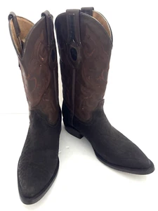 Blackstone Lamas Cowboy/Western Boots Men’s Size 8 Leather Dark Brown USA - Picture 1 of 14