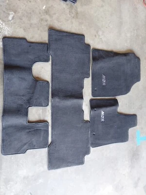 2001-2006 OEM Acura MDX Black Floor Mats - Carpet Fronts, 2nd & 3rd Row - Image 1 of 4