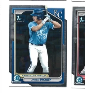 2024 Bowman Chrome Kansas City Royals Jared Dickey 1st Bowman card - Picture 1 of 1