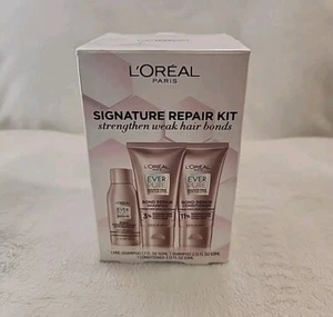 L'oreal Paris Signature Repair Strengthening Weak Hair 3 PC Set NIB - Picture 1 of 3