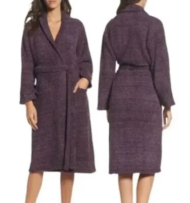 New! Barefoot Dreams Cozy Chic Robe, Size 1 in Heathered Amethyst/Plum Flint - Image 1 of 4