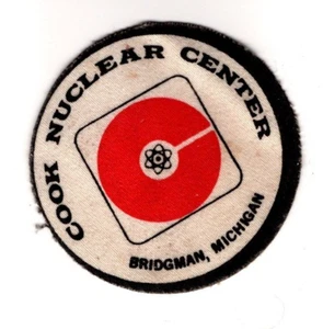 Cook Nuclear Center, Bridgman Michigan, alter Aufnäher zum Aufbügeln - Bild 1 von 1