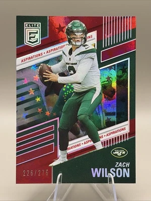 2022 Donruss Elite Aspirations Stars #5 Zach WIlson 226/275~ New York Jets - Image 1 of 3