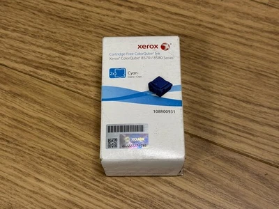 Genuine Xerox ColorQube 8570 8580 Cyan Solid Ink Sticks 2-Pack 108R00931 (Lot#7) - Image 1 of 4