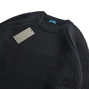 BNWT Malloch’s Kielder Fisherman’s Knit Jumper Size Small Navy RRP £285 - Picture 1 of 7