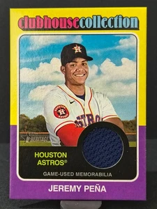 2024 Topps Heritage Clubhouse Collection Relics #CCR-RJPE Jeremy Pena Astros - Bild 1 von 1