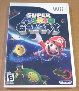 Super Mario Galaxy (Nintendo Wii, 2007) etichetta bianca NUOVO sigillato in fabbrica - Foto 1 di 20