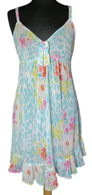 Camisola feminina Oscar De La Renta etiqueta rosa estampa floral animal babydoll tamanho. M - Imagem 1 de 4