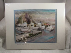 LOU McMURRAY WATERCOLOR PRINT SIGNED MORRO BAY, CA 9/250 - Picture 1 of 1