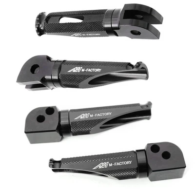 Black CNC MFP Front Passenger Foot Pegs For Daytona 675 / R 09 10 11 12 - Image 1 of 4