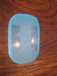 Tupperware Freezer Mate 4 3/4 oz REPLACEMENT lid 2085B Aqua Teal Turquoise - Picture 1 of 5