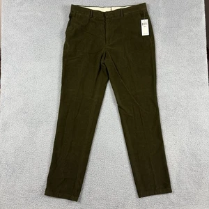 Polo Ralph Lauren Hose Herren 36x33 Grün Moleskin Anzughose Plissee - Bild 1 von 14