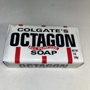 Neu aus altem Lagerbestand Vintage Colgate's Octagon Allzweckseife 7 Unzen Colgate-Palmolive - Bild 1 von 6