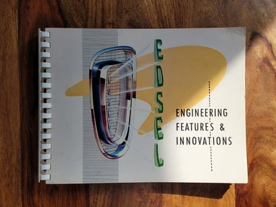 Libro de características e innovaciones de ingeniería Edsel 1958 con revisiones 7-1-1957 Foto 1 de 4