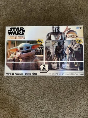 Star Wars The Mandalorian Paquete de 2 Puzzles Prime 3D Set de 500 Piezas Cada uno Foto 1 de 4