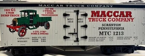 Trenes EE. UU. R-16244 Maccar Truck Co coche refrigerador nuevo en caja escala G piezas adicionales incluidas - Imagen 1 de 22
