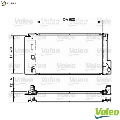 RADIATOR ENGINE COOLING 735250 FOR TOYOTA COROLLA/ALTIS/iM/QUEST AURIS VERSO - Image 1 of 4