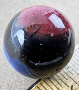 Vintage Akro Agate Glass Marble Shooter 3/4 " Handmade USA Toy Collectible Swirl - Picture 1 of 14