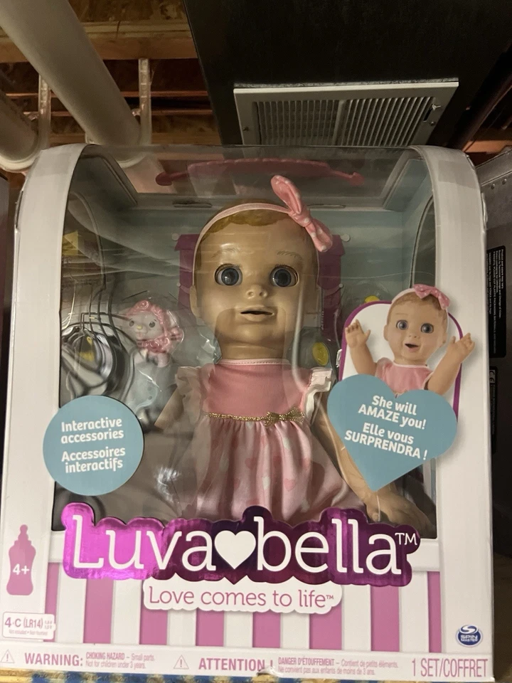 Muñeca Bebé Luvabella Expresión Realista Cabello Rubio Niña Lazo Rosa - Nueva en Caja Foto 1 de 1