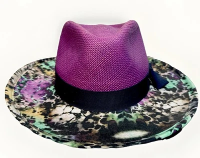 Chapéu Fedora Goorin Bros Circulação Limitada Viagem de Cabeça Palha Médio NOVO - Imagem 1 de 4