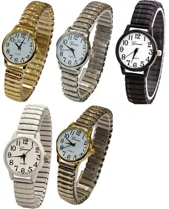 Blekon Collection Fashion Japanese Quartz Stretch Bracelet 28mm Case Women Watch - Picture 1 of 32