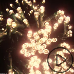 LED Lichterkette mit Blitzlicht Effekten 120 LED Weihnachtsbeleuchtung Video - Bild 1 von 7