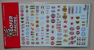SPONSOR SHEET 1:24 1:25 GOFER RACING DECALS CAR MODEL ACCESSORY 11006 - Picture 1 of 1